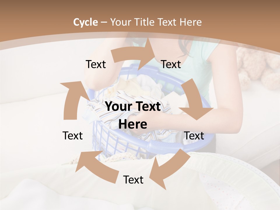 Serenity Teddy Laundry PowerPoint Template
