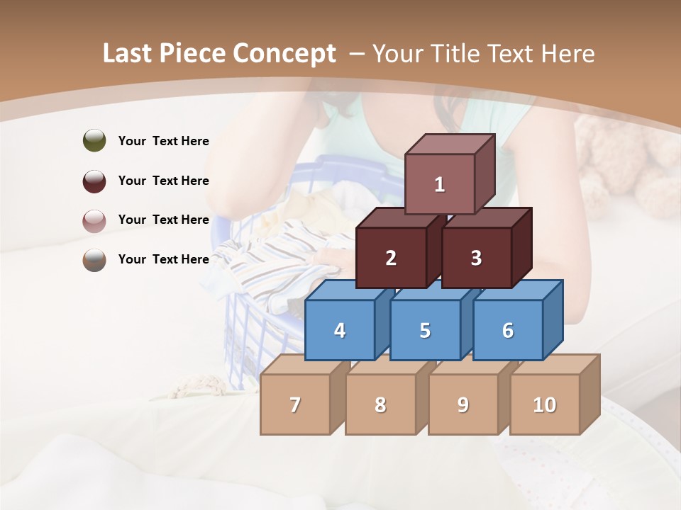 Serenity Teddy Laundry PowerPoint Template