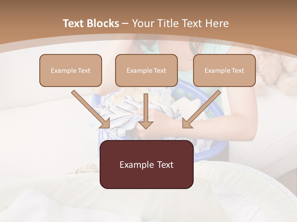 Serenity Teddy Laundry PowerPoint Template