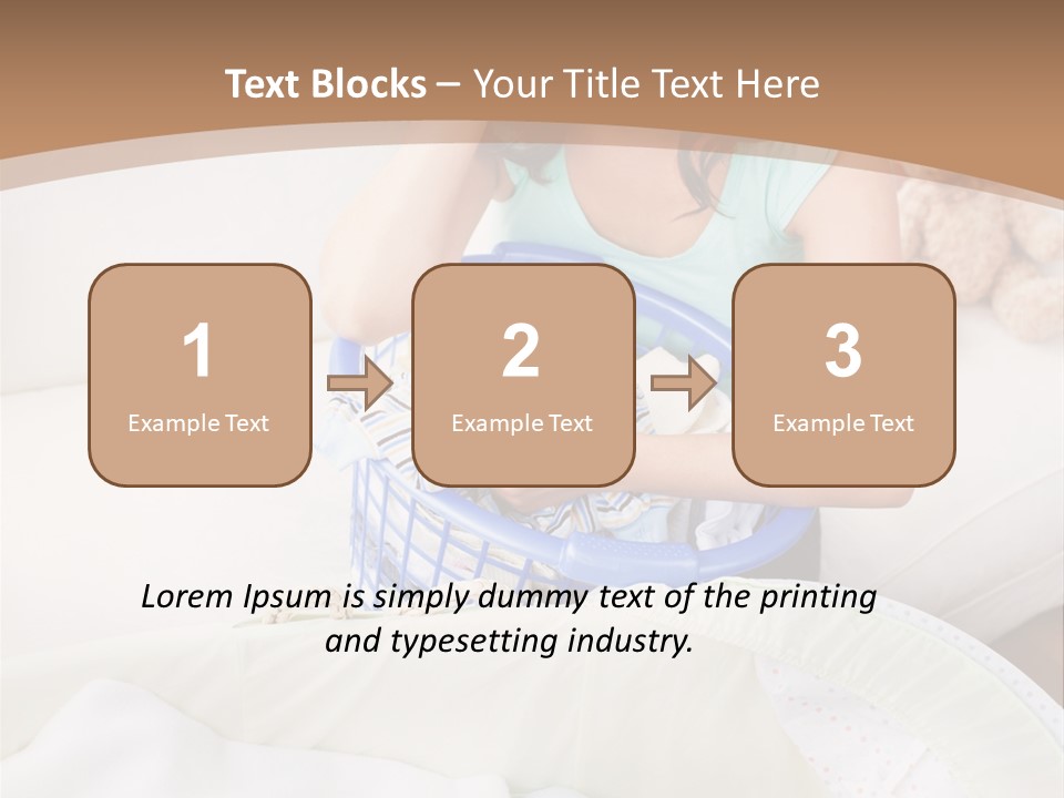 Serenity Teddy Laundry PowerPoint Template