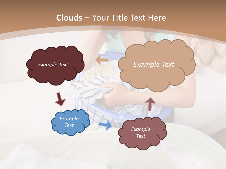 Serenity Teddy Laundry PowerPoint Template