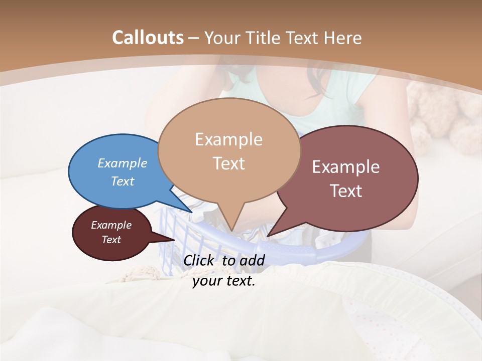 Serenity Teddy Laundry PowerPoint Template