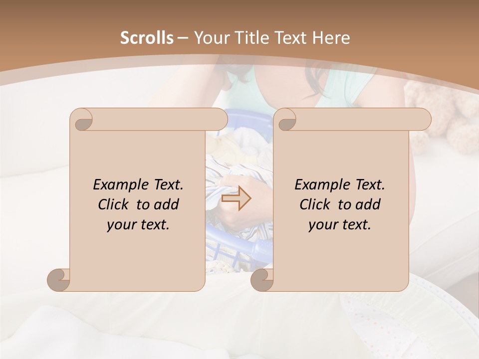 Serenity Teddy Laundry PowerPoint Template