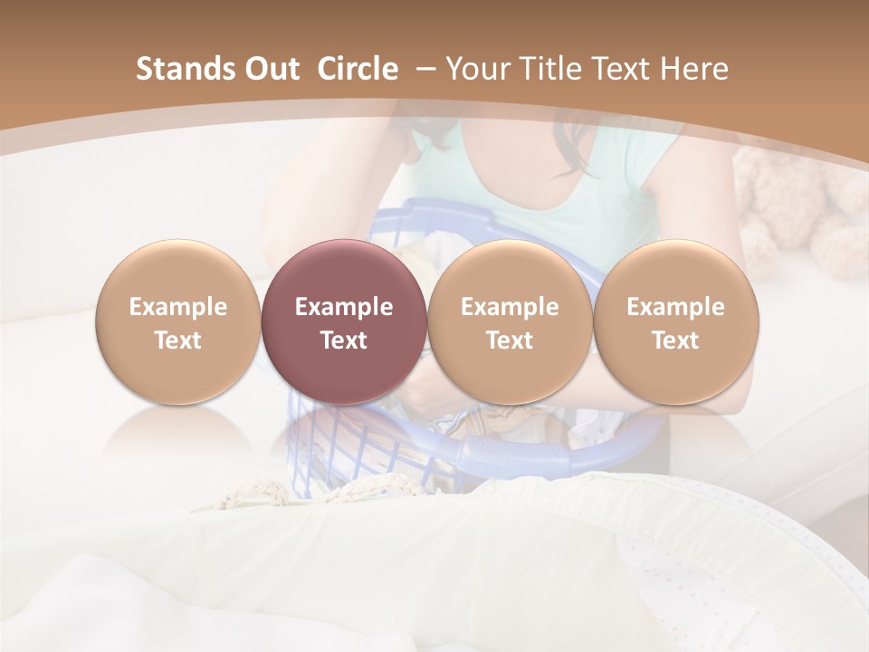 Serenity Teddy Laundry PowerPoint Template