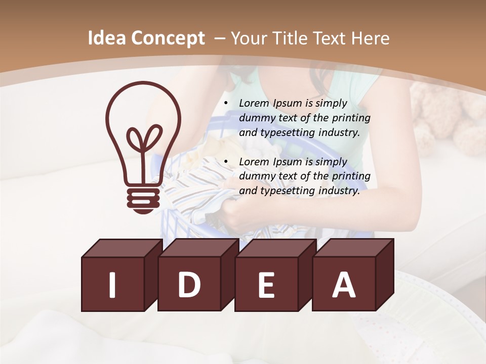 Serenity Teddy Laundry PowerPoint Template