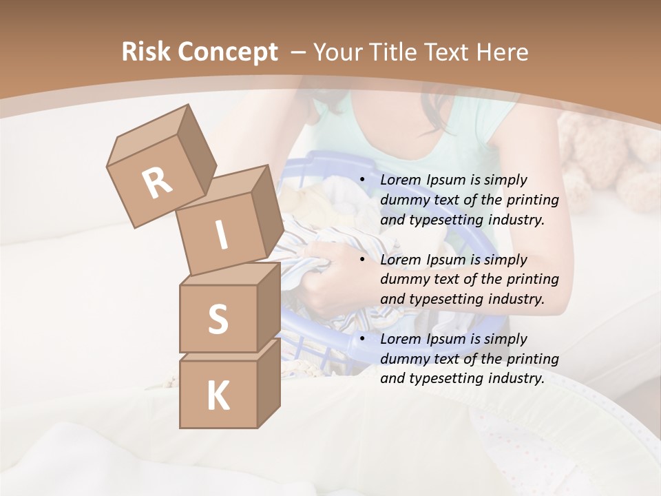 Serenity Teddy Laundry PowerPoint Template