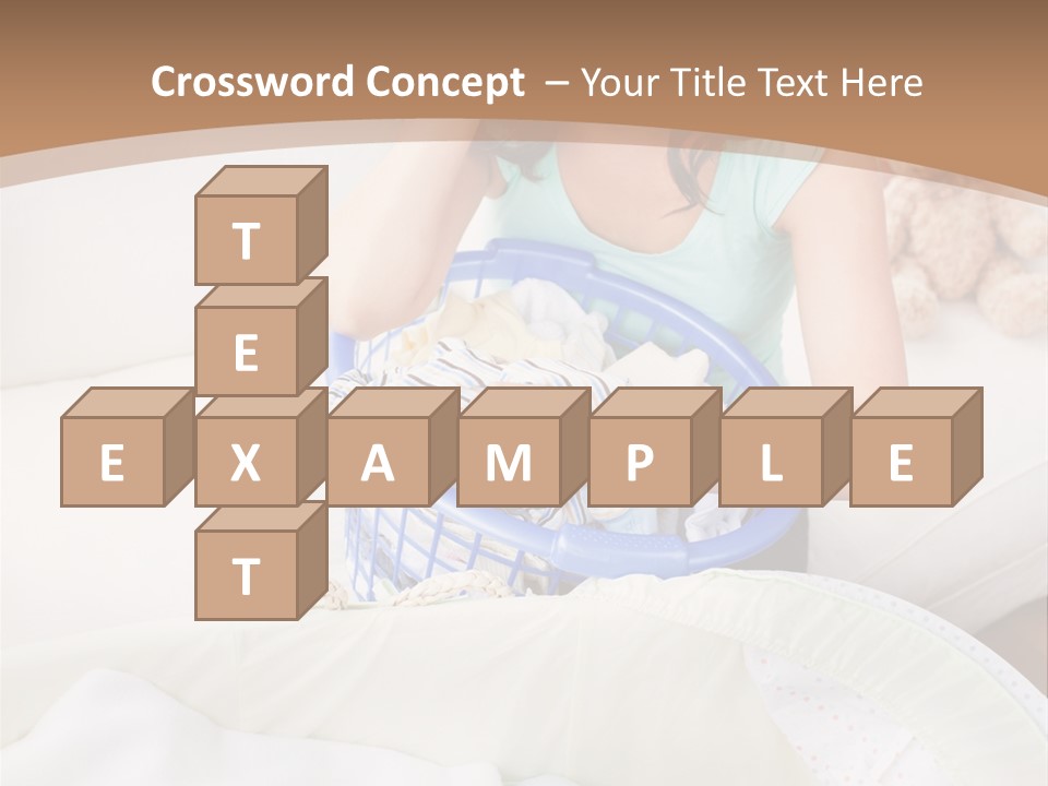 Serenity Teddy Laundry PowerPoint Template