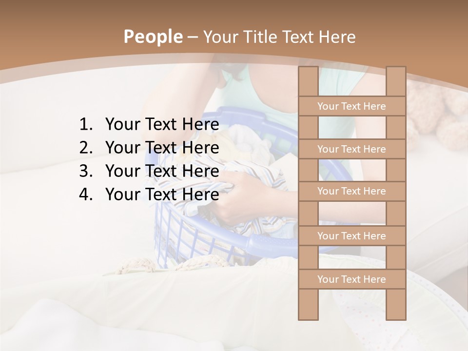 Serenity Teddy Laundry PowerPoint Template