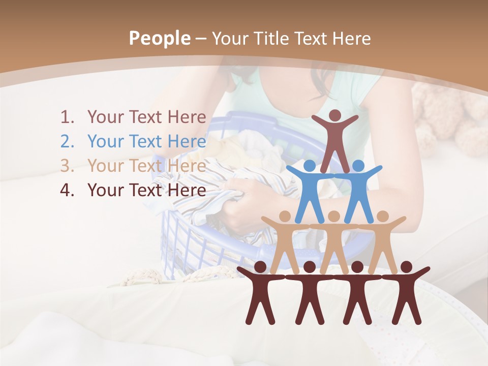 Serenity Teddy Laundry PowerPoint Template