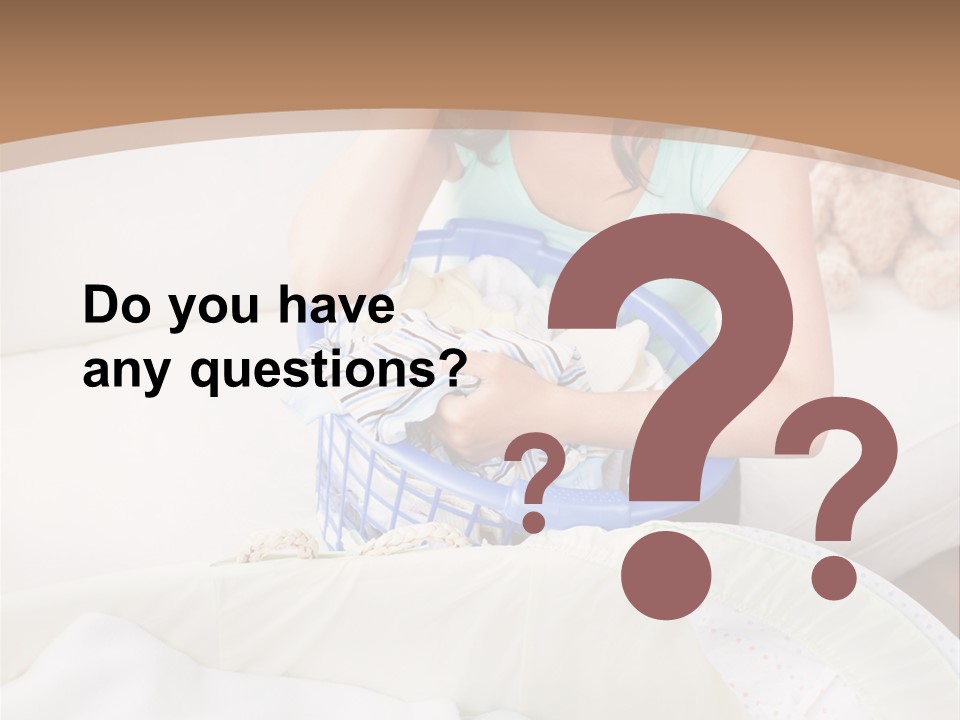 Serenity Teddy Laundry PowerPoint Template