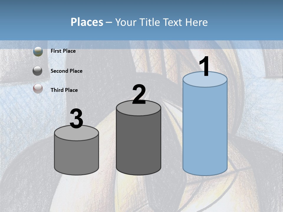Strings Drawing Instrument PowerPoint Template