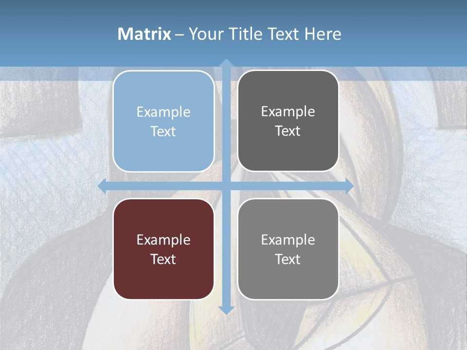 Strings Drawing Instrument PowerPoint Template