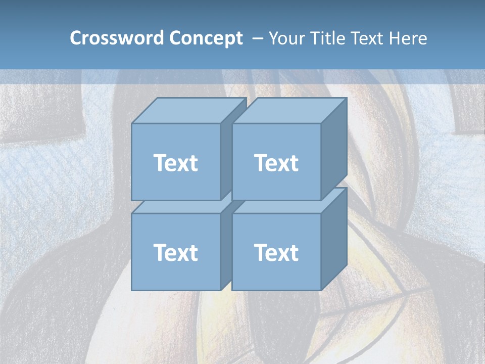 Strings Drawing Instrument PowerPoint Template
