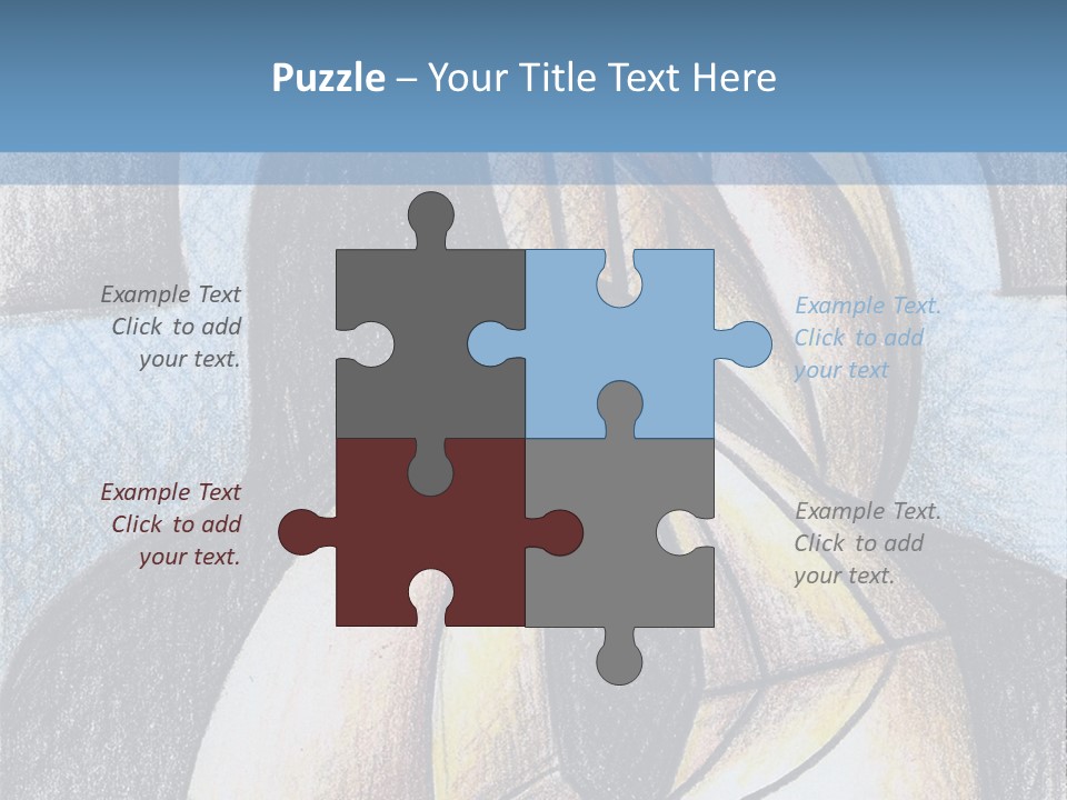 Strings Drawing Instrument PowerPoint Template