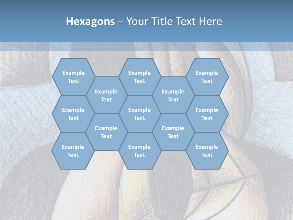 Strings Drawing Instrument PowerPoint Template