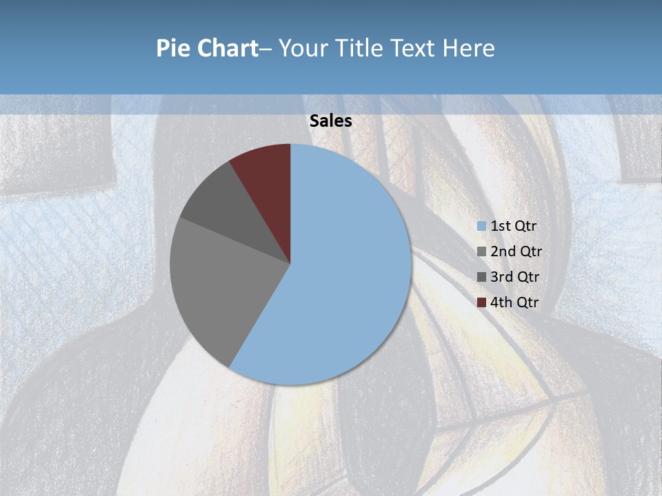 Strings Drawing Instrument PowerPoint Template