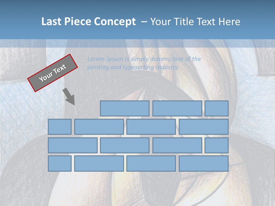 Strings Drawing Instrument PowerPoint Template