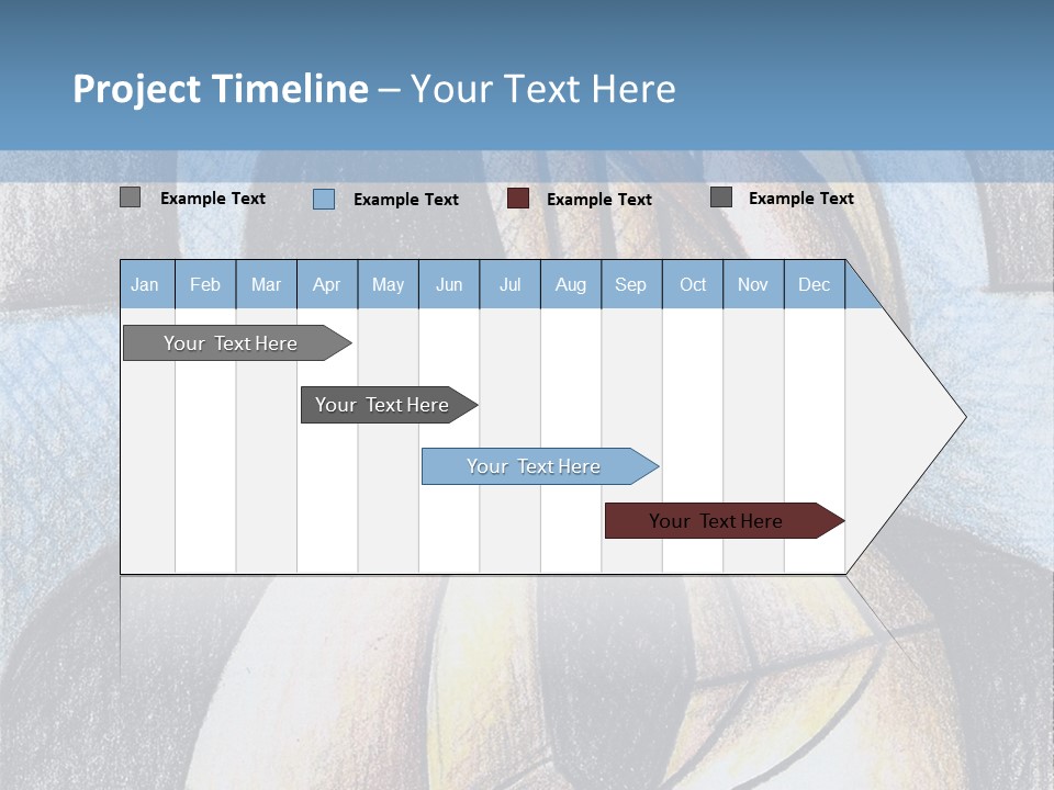 Strings Drawing Instrument PowerPoint Template