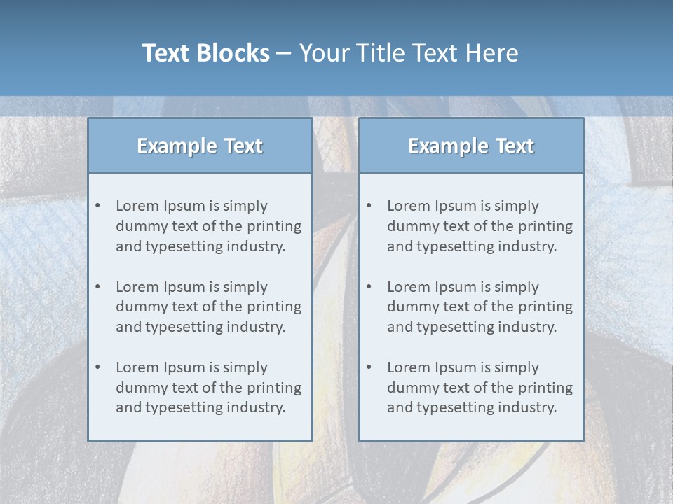 Strings Drawing Instrument PowerPoint Template