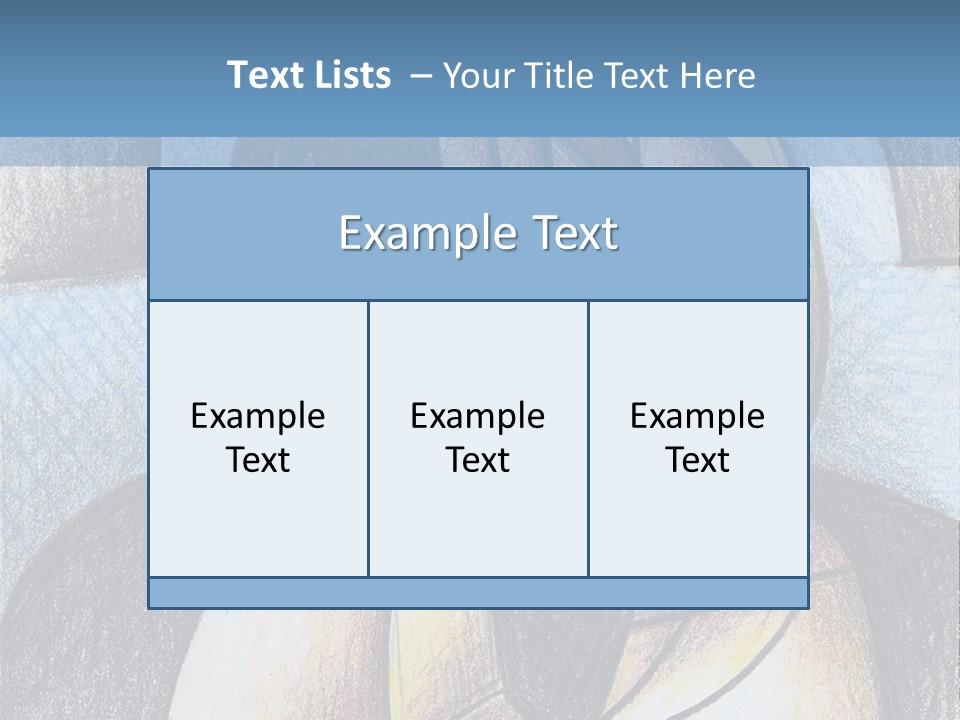 Strings Drawing Instrument PowerPoint Template