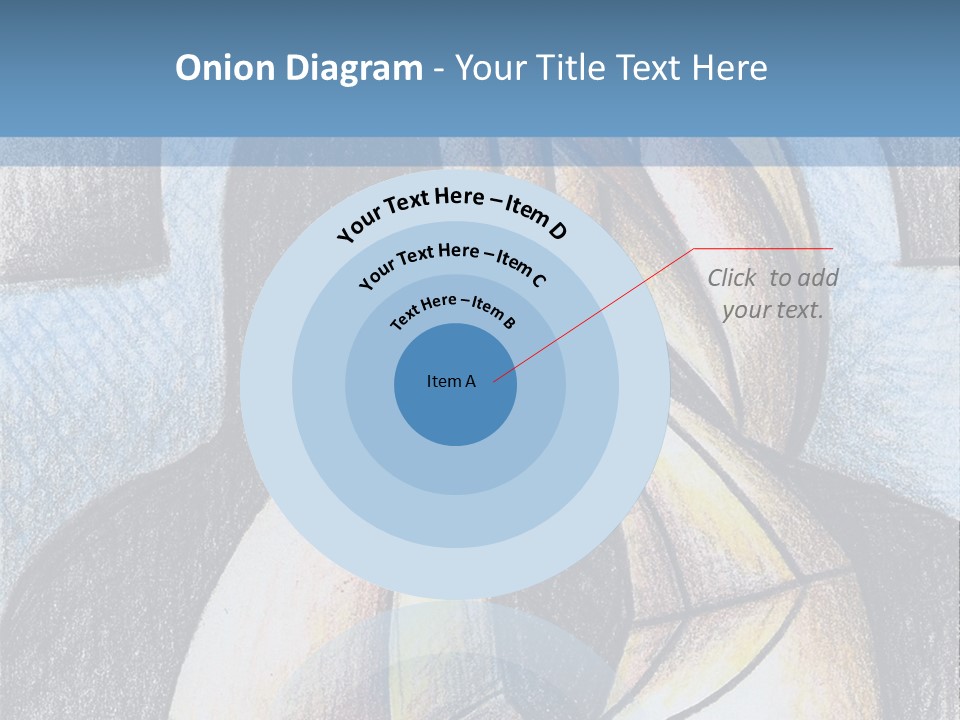 Strings Drawing Instrument PowerPoint Template