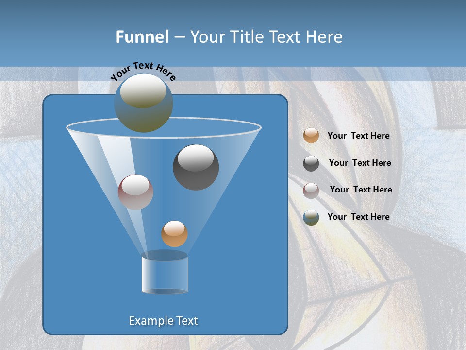 Strings Drawing Instrument PowerPoint Template