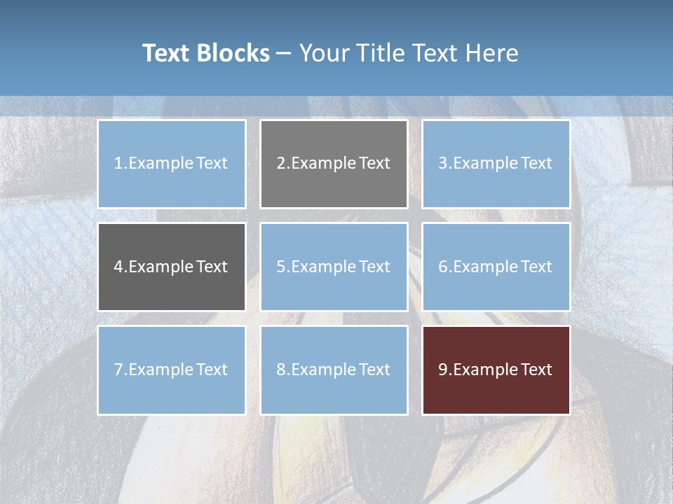 Strings Drawing Instrument PowerPoint Template