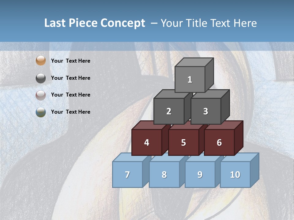 Strings Drawing Instrument PowerPoint Template