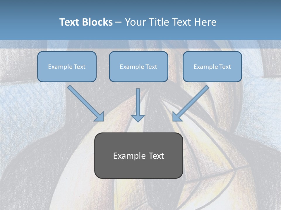 Strings Drawing Instrument PowerPoint Template