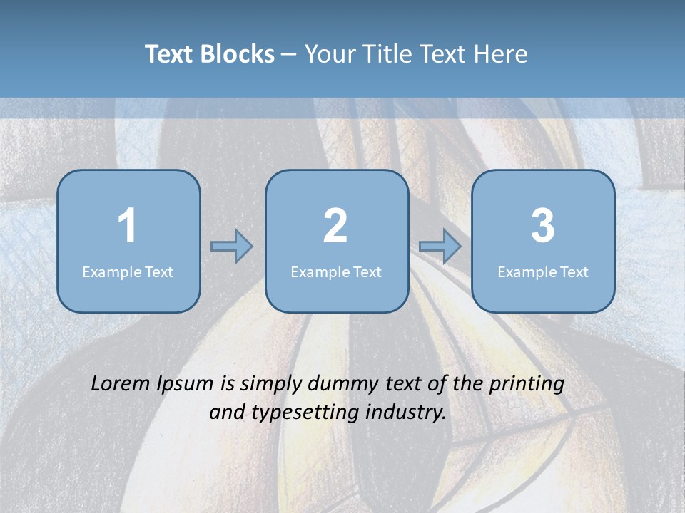 Strings Drawing Instrument PowerPoint Template