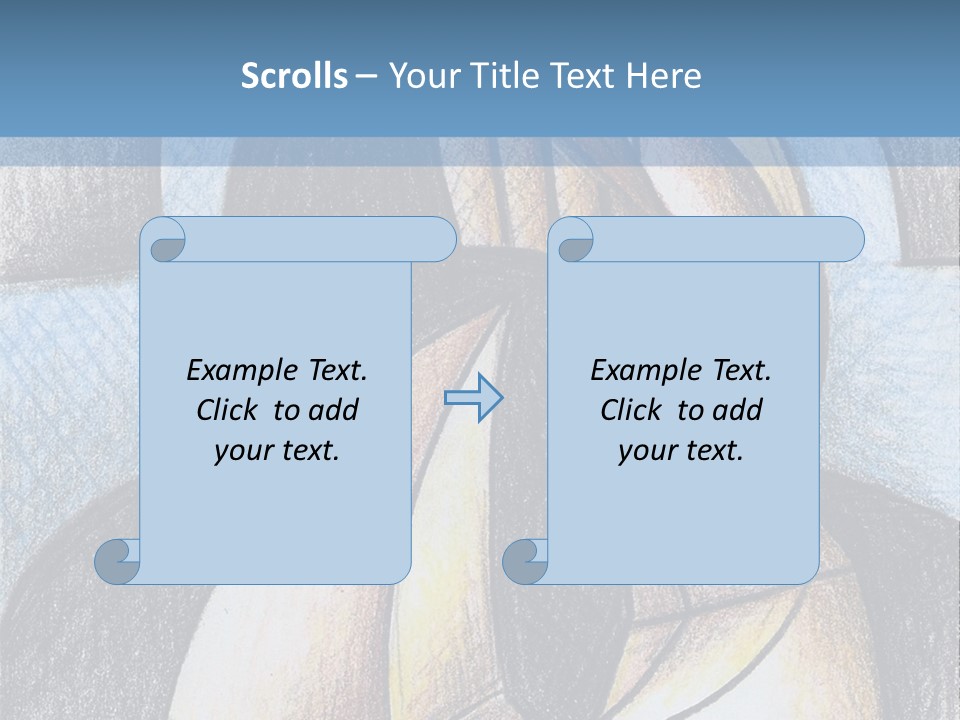 Strings Drawing Instrument PowerPoint Template