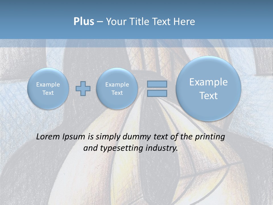 Strings Drawing Instrument PowerPoint Template