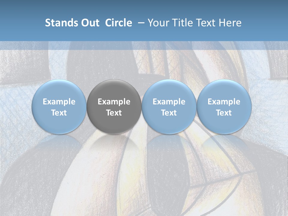 Strings Drawing Instrument PowerPoint Template