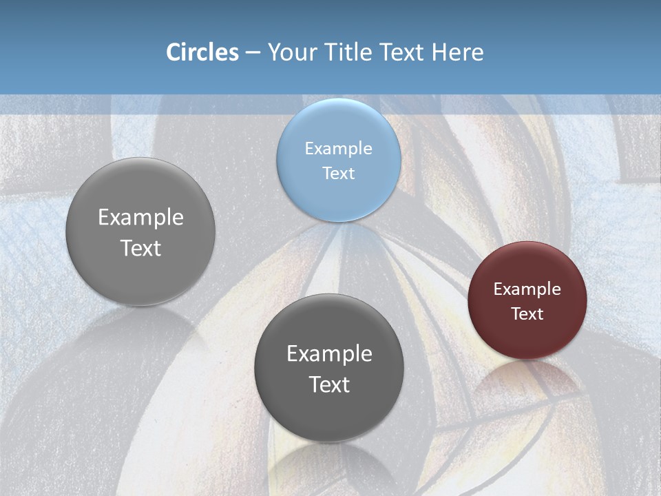 Strings Drawing Instrument PowerPoint Template