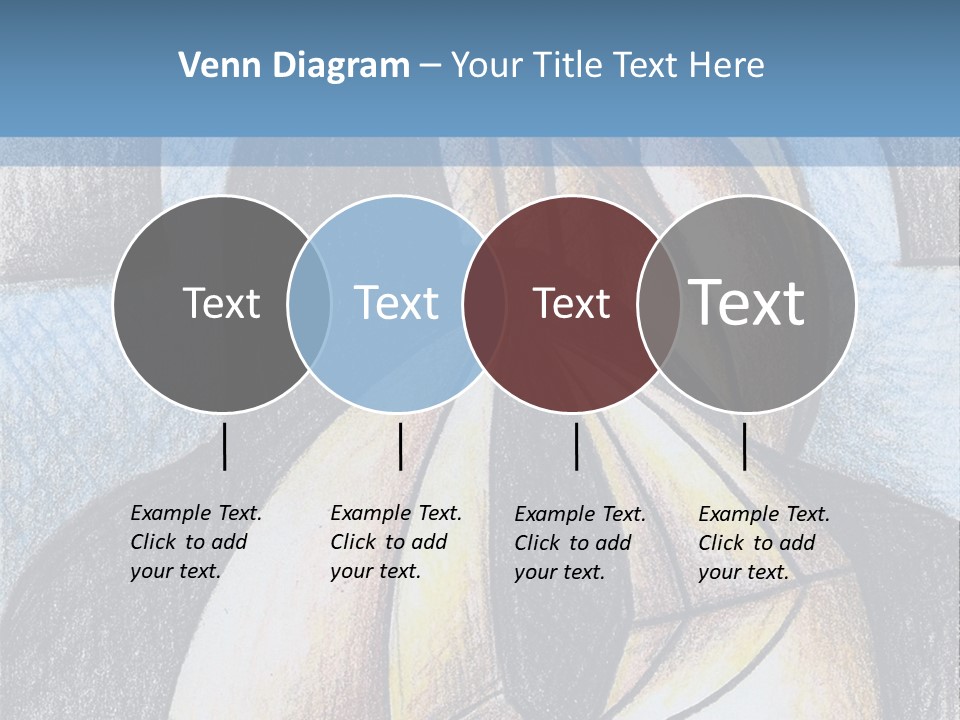 Strings Drawing Instrument PowerPoint Template