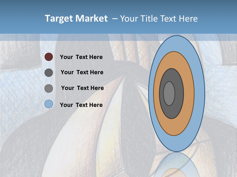 Strings Drawing Instrument PowerPoint Template