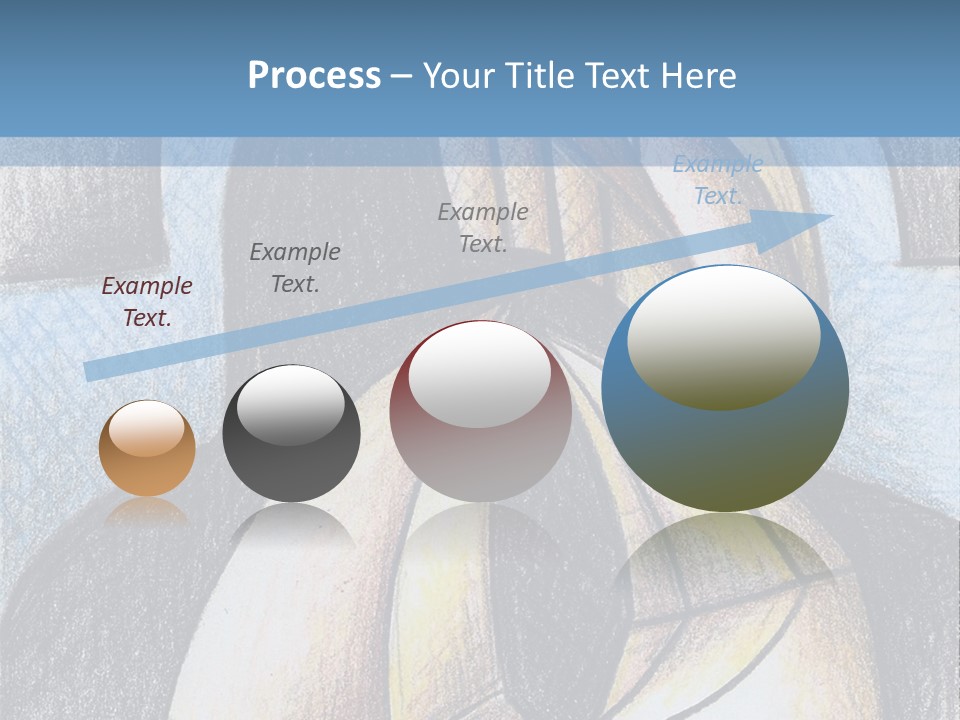 Strings Drawing Instrument PowerPoint Template
