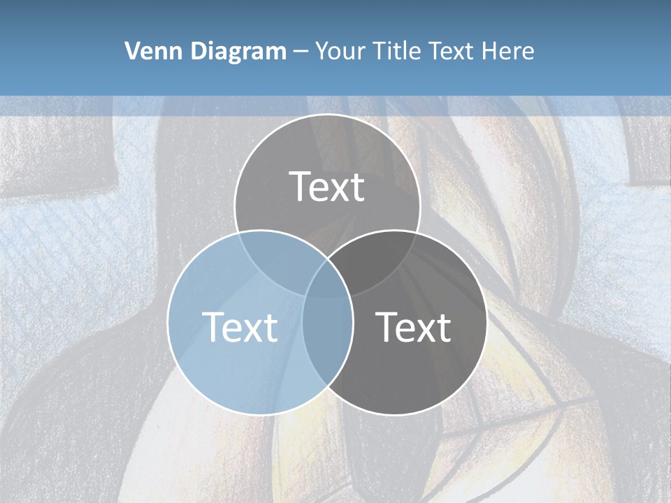 Strings Drawing Instrument PowerPoint Template