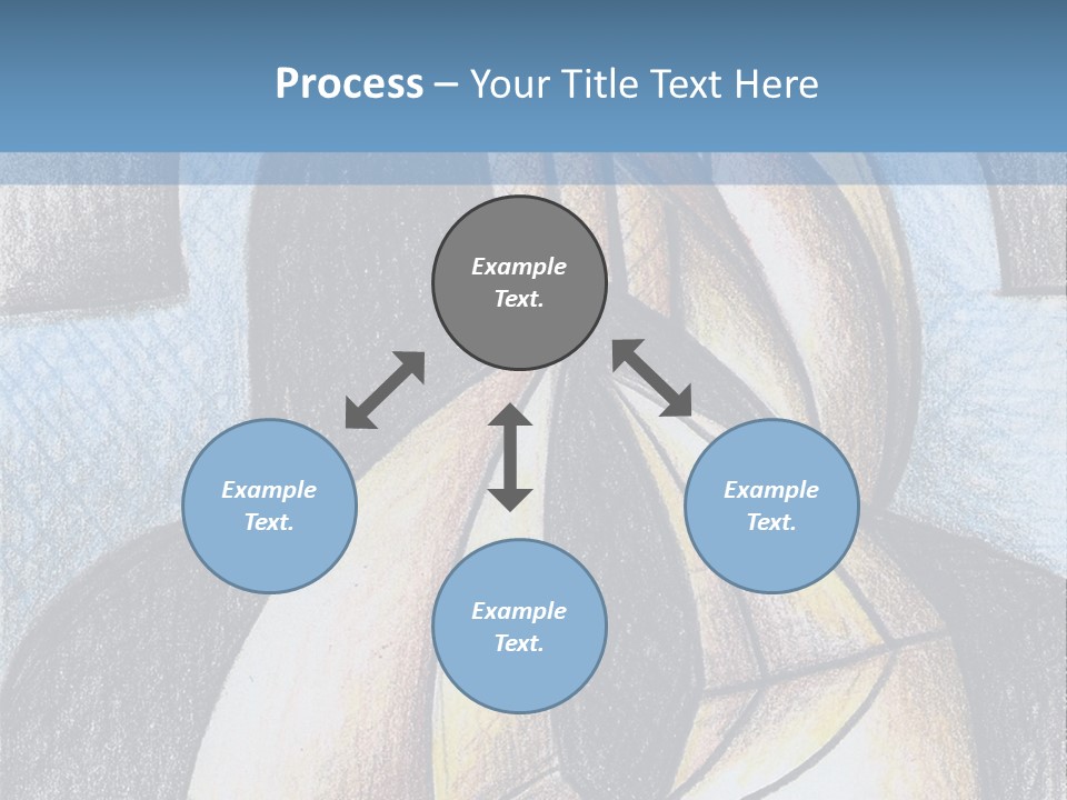 Strings Drawing Instrument PowerPoint Template