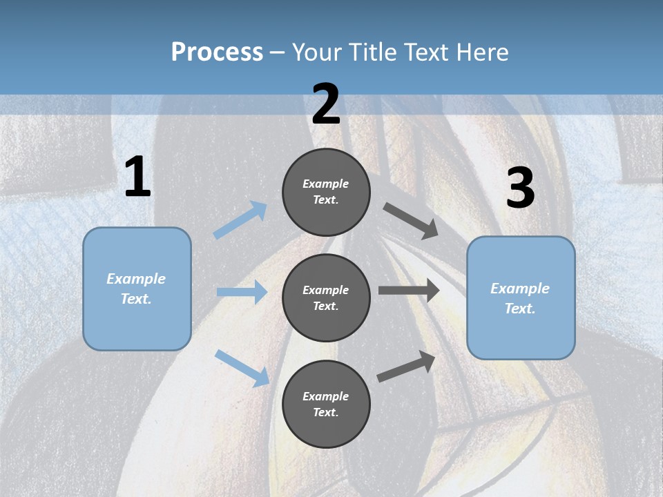 Strings Drawing Instrument PowerPoint Template
