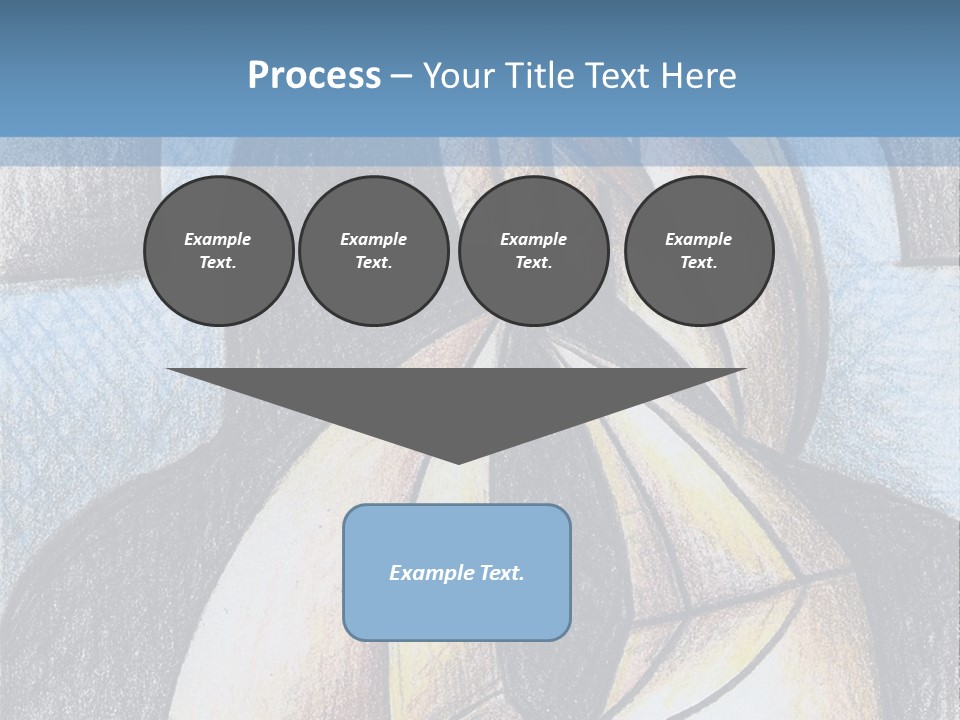 Strings Drawing Instrument PowerPoint Template