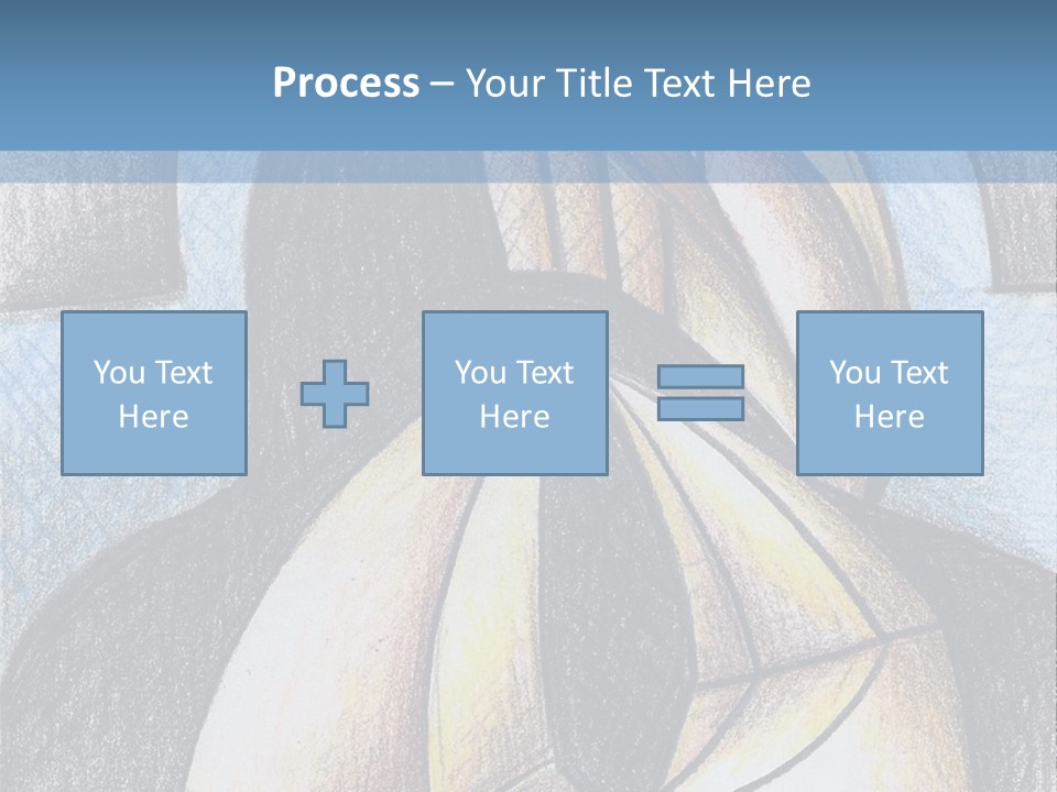 Strings Drawing Instrument PowerPoint Template