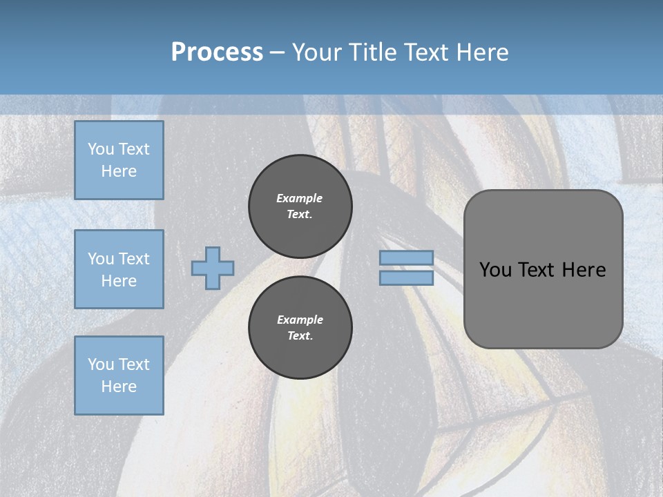 Strings Drawing Instrument PowerPoint Template