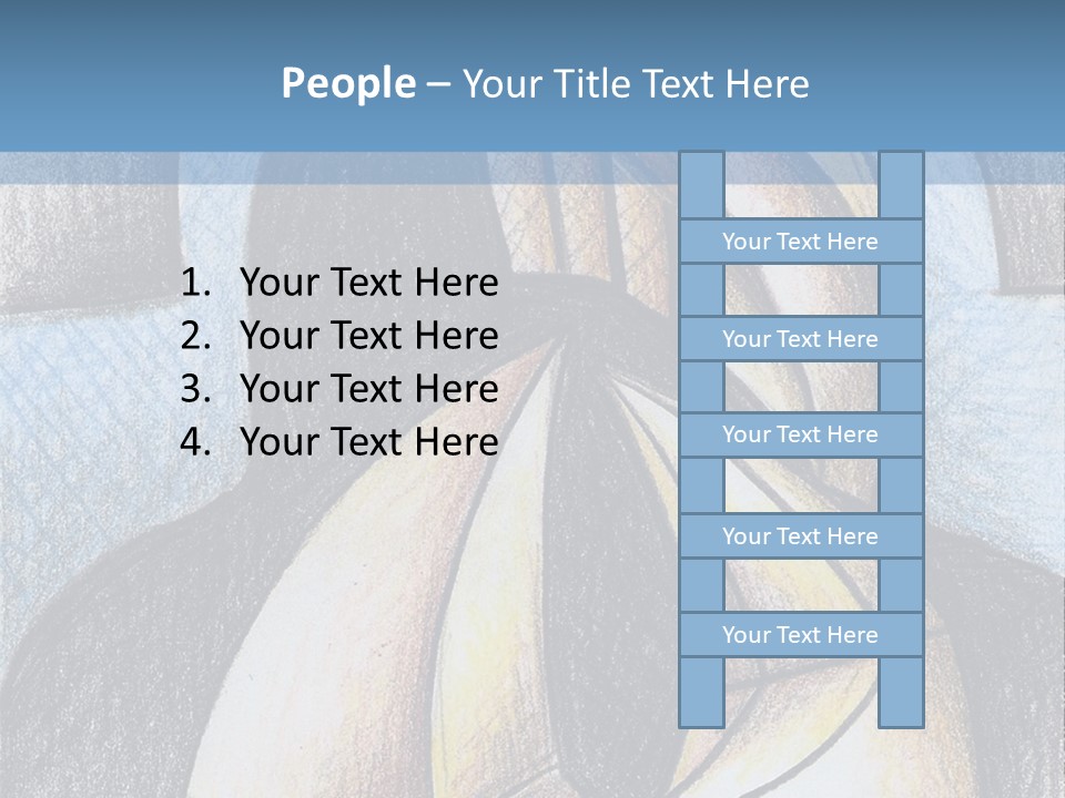 Strings Drawing Instrument PowerPoint Template