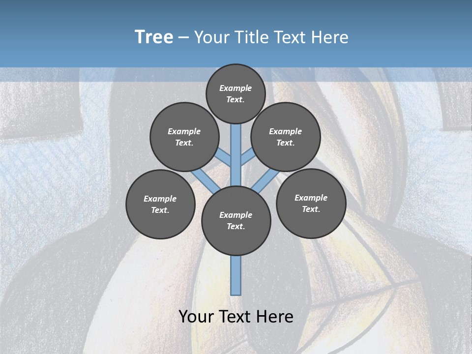 Strings Drawing Instrument PowerPoint Template