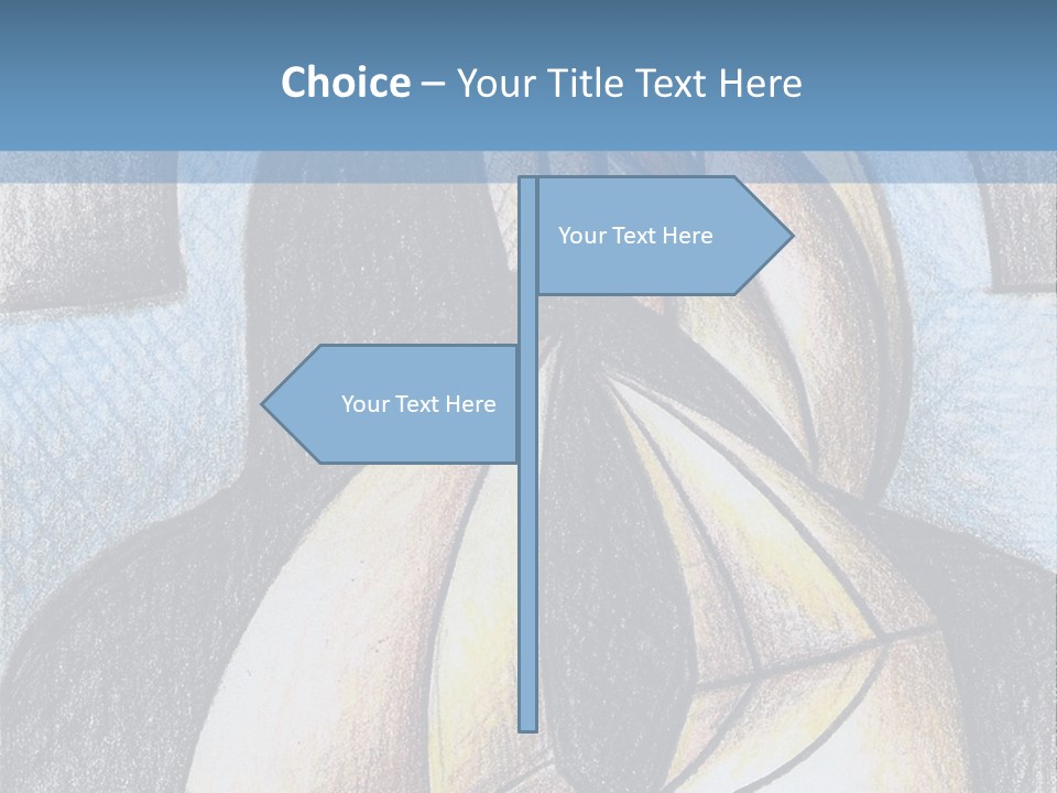 Strings Drawing Instrument PowerPoint Template