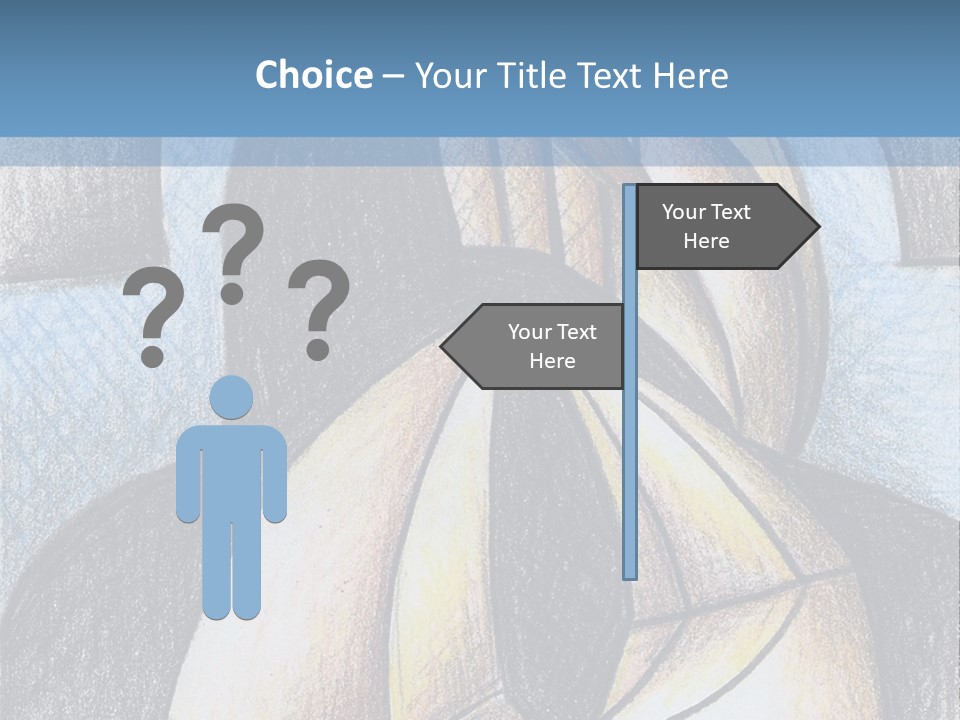 Strings Drawing Instrument PowerPoint Template