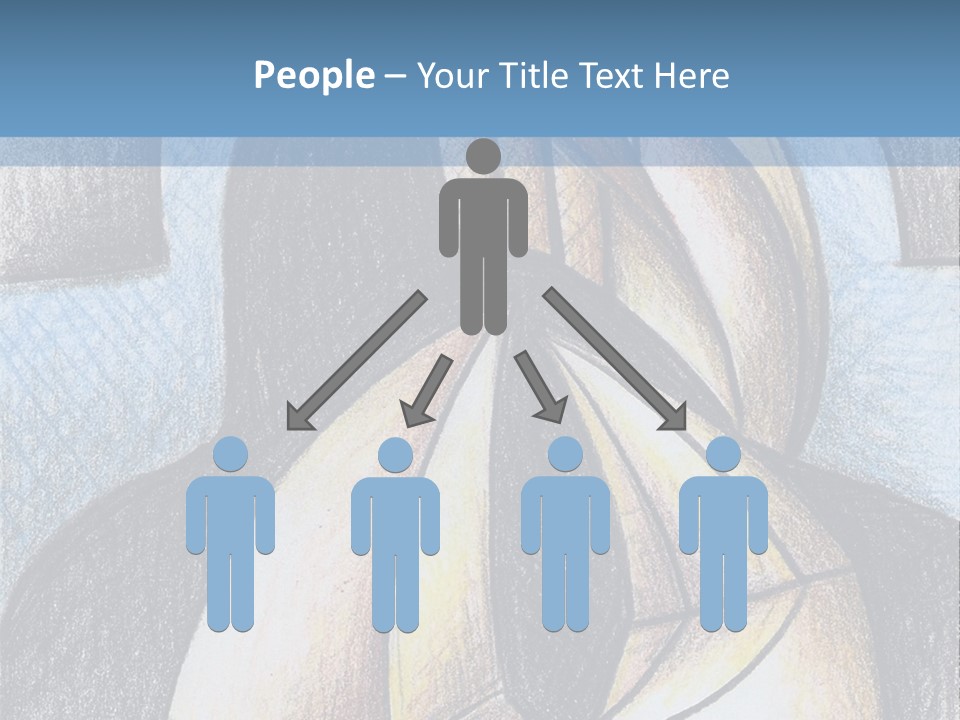 Strings Drawing Instrument PowerPoint Template