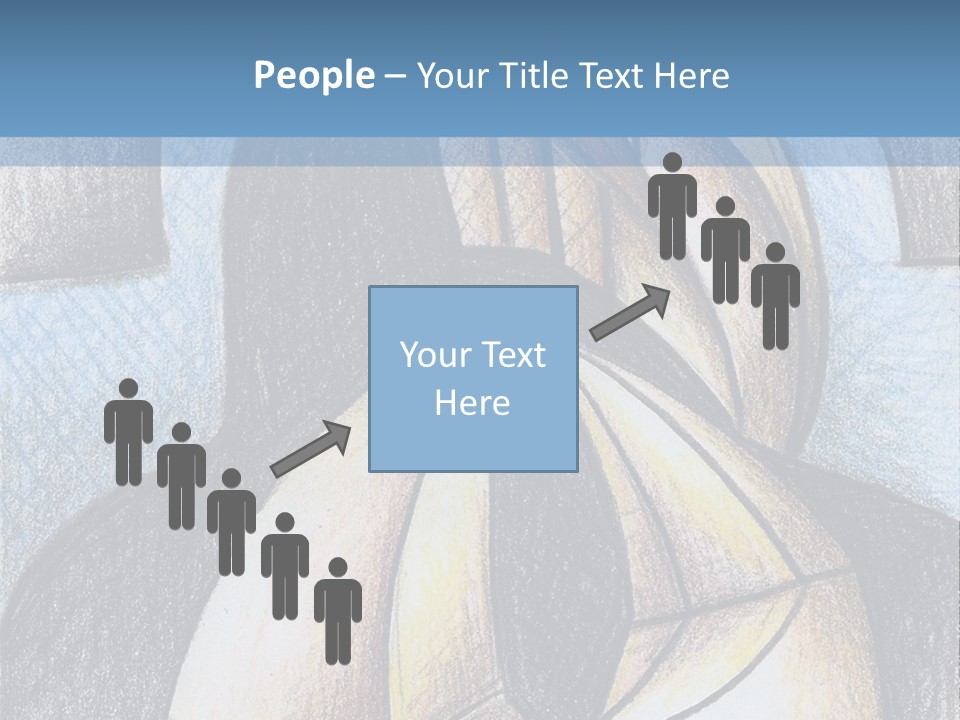 Strings Drawing Instrument PowerPoint Template
