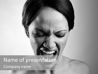 Beautiful Shout Scream PowerPoint Template